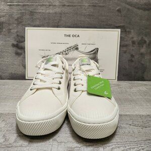 Cariuma Low Unisex Size W 9/M7.5 (EU 40) Off-White Canvas Sneakers NWOB